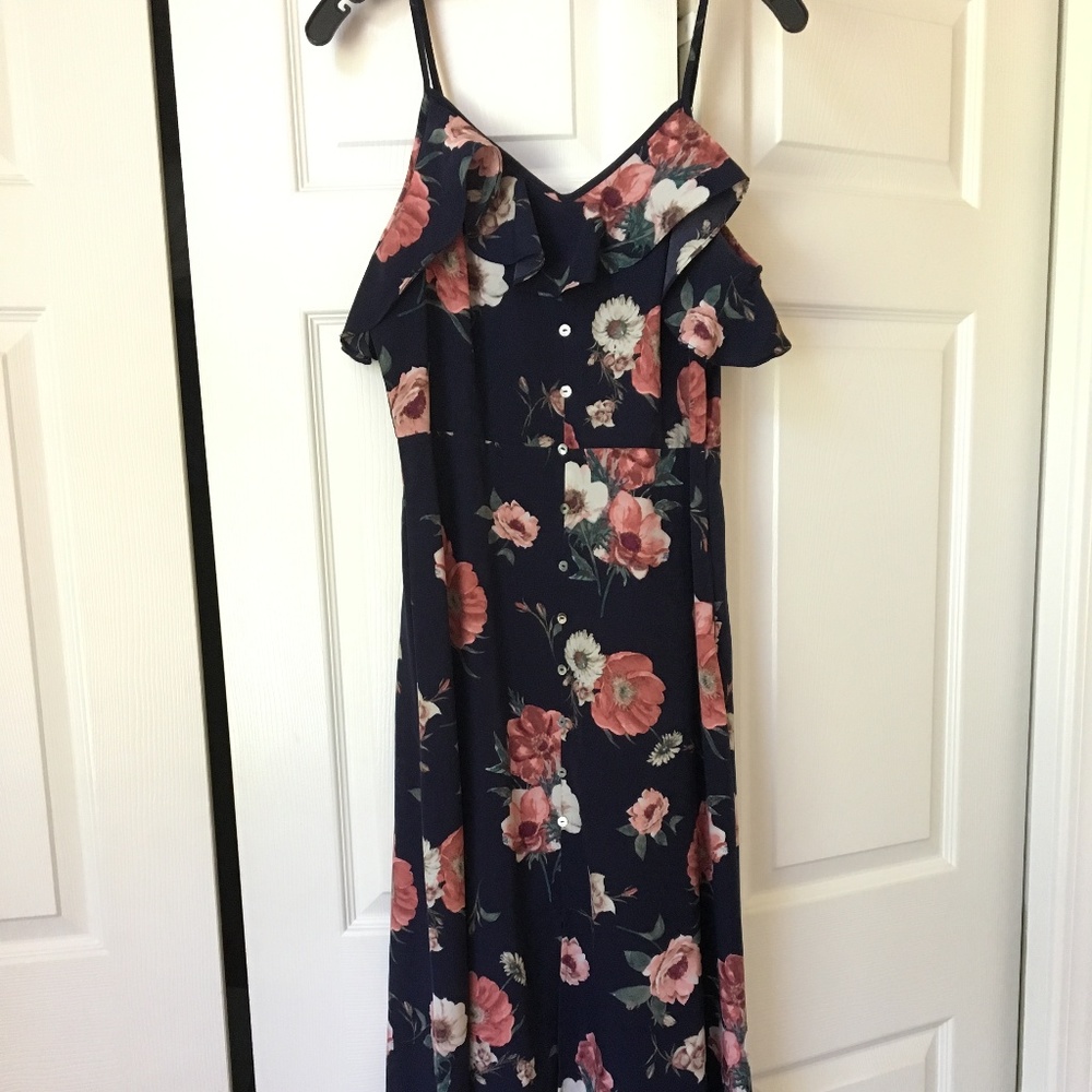 Altar'd State Floral Ruffle Maxi - NWOT
